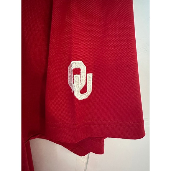 FootJoy FJ Oklahoma Sooners Red Golf Polo Shirt Mens XL - Picture 3 of 5
